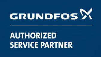 Grundfos authorized service partner badge